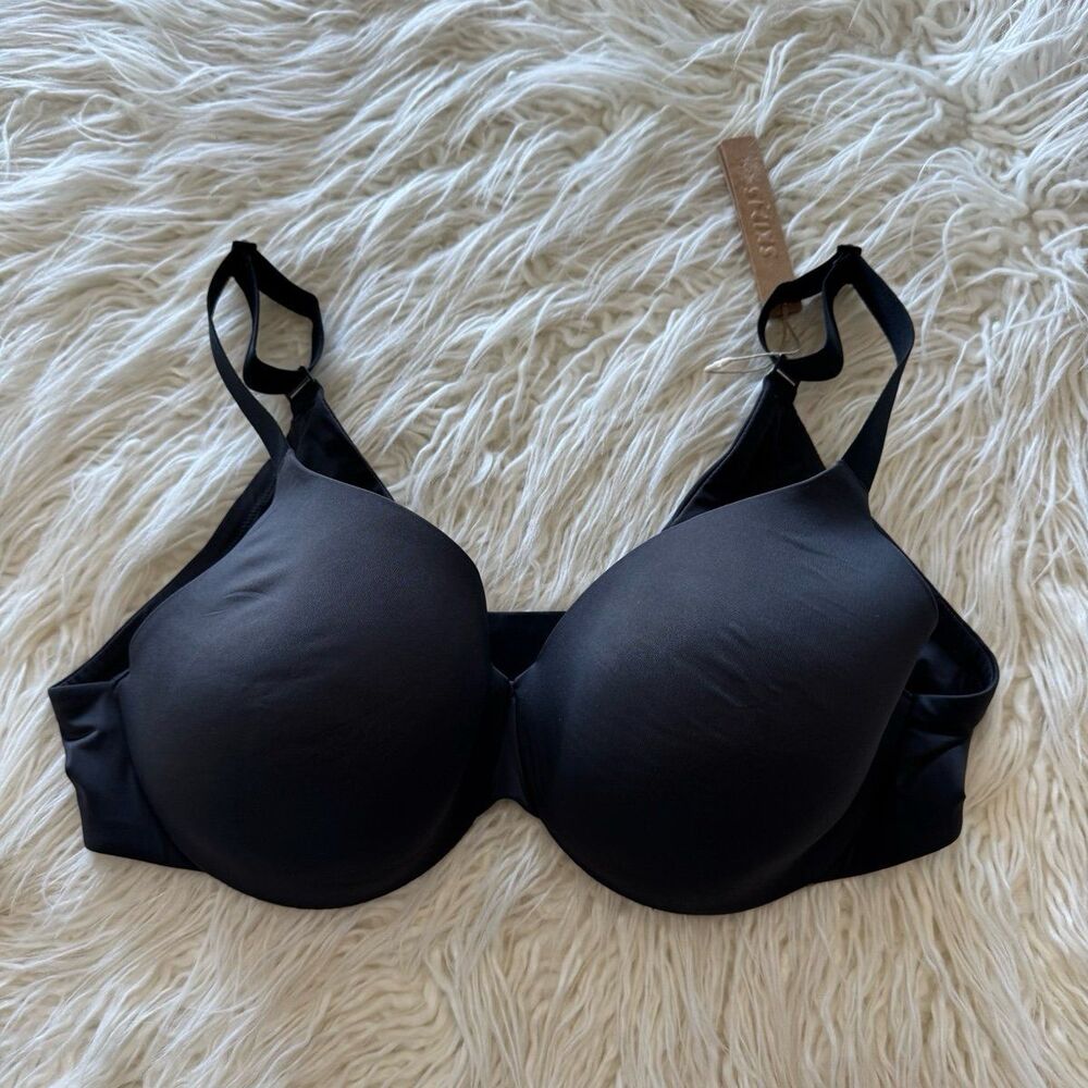 Skims Smoothing Intimates Full Coverage Lightly Lined Bra Onyx Size 44DD